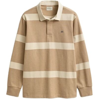 Gant Striped Rugger XL KHAKI MELANGE XL Gant Striped Rugger XL KHAKI MELANGE XL