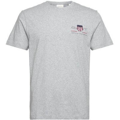 Gant Reg Archive Shield Emb Ss T-Shirt XL GREY MELANGE XL Gant Reg Archive Shield Emb Ss T-Shirt XL GREY MELANGE XL