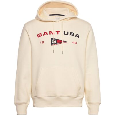 Gant Graphic Sweat Hoodie M CREAM M Gant Graphic Sweat Hoodie M CREAM M