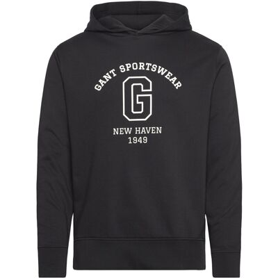 Gant Graphic Sweat Hoodie M BLACK M Gant Graphic Sweat Hoodie M BLACK M