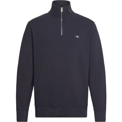 Gant Texture Half-Zip M EVENING BLUE M Gant Texture Half-Zip M EVENING BLUE M