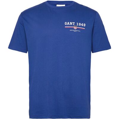 Gant Graphic Ss T-Shirt S COLLEGE BLUE S Gant Graphic Ss T-Shirt S COLLEGE BLUE S