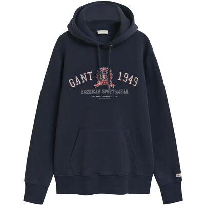 Gant Graphic Hoodie M EVENING BLUE M Gant Graphic Hoodie M EVENING BLUE M