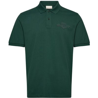 Gant Reg Tonal Shield Ss Polo M TARTAN GREEN M Gant Reg Tonal Shield Ss Polo M TARTAN GREEN M