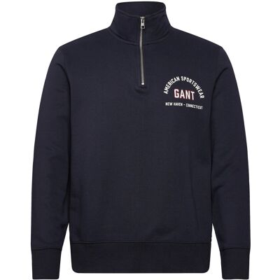 Gant Printed Graphic Half Zip S EVENING BLUE S Gant Printed Graphic Half Zip S EVENING BLUE S