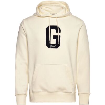 Gant G Badge Hoodie XXXL CREAM XXXL Gant G Badge Hoodie XXXL CREAM XXXL