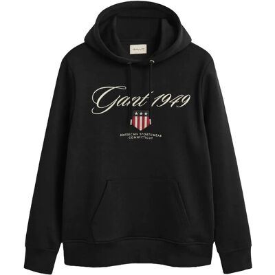 Gant Graphic Hoodie S BLACK S Gant Graphic Hoodie S BLACK S