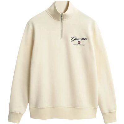 Gant Graphic Half Zip M CREAM M Gant Graphic Half Zip M CREAM M