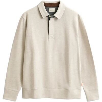 Gant Light Sacker Rib Ls Polo XXXL SEED MELANGE XXXL Gant Light Sacker Rib Ls Polo XXXL SEED MELANGE XXXL