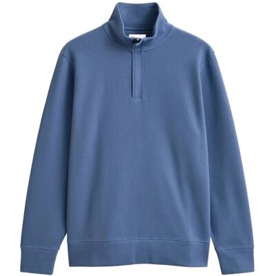 Gant Light Sacker Half Zip L FADED DENIM L Gant Light Sacker Half Zip L FADED DENIM L