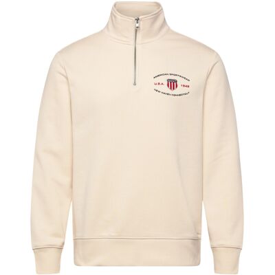Gant Graphic Half Zip S CREAMED WHITE S Gant Graphic Half Zip S CREAMED WHITE S