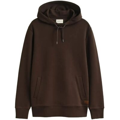 Gant Interlock Hoodie M MAHOGANY BROWN M Gant Interlock Hoodie M MAHOGANY BROWN M