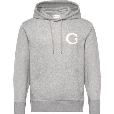 Gant G Badge Hoodie M GREY MELANGE M Gant G Badge Hoodie M GREY MELANGE M