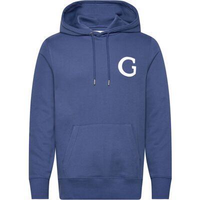 Gant G Badge Hoodie S VINTAGE BLUE S Gant G Badge Hoodie S VINTAGE BLUE S
