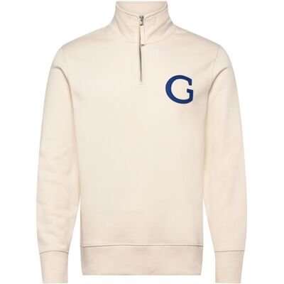 Gant G Badge Half Zip M CREAM M Gant G Badge Half Zip M CREAM M