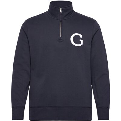 Gant G Badge Half Zip M EVENING BLUE M Gant G Badge Half Zip M EVENING BLUE M