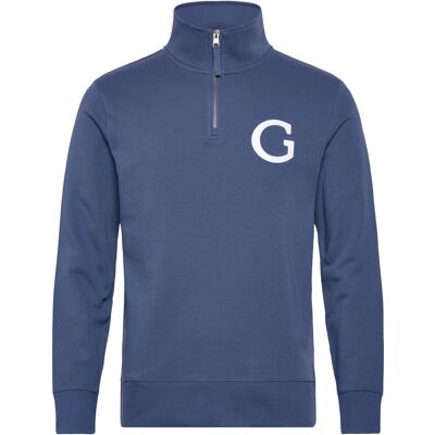 Gant G Badge Half Zip M VINTAGE BLUE M Gant G Badge Half Zip M VINTAGE BLUE M