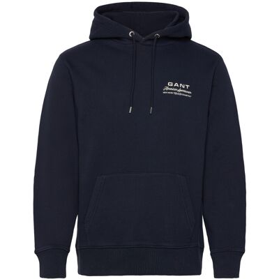 Gant Small Graphic Hoodie XXL EVENING BLUE XXL Gant Small Graphic Hoodie XXL EVENING BLUE XXL