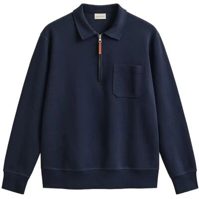 Gant Ponte Di Roma Halfzip XXL EVENING BLUE XXL Gant Ponte Di Roma Halfzip XXL EVENING BLUE XXL