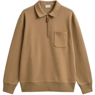 Gant Ponte Di Roma Halfzip XL WARM KHAKI XL Gant Ponte Di Roma Halfzip XL WARM KHAKI XL