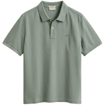 Gant Reg Shield Ss Pique Polo M CERAMIC GREY M Gant Reg Shield Ss Pique Polo M CERAMIC GREY M