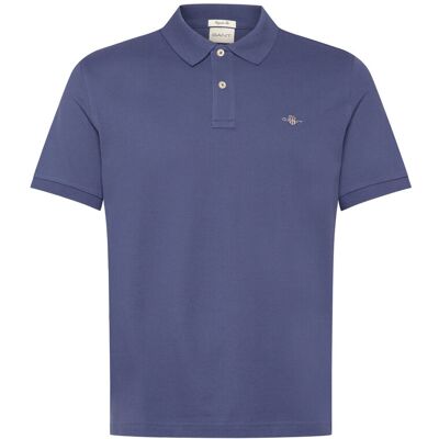 Gant Reg Shield Ss Pique Polo M DUSTY NAVY M Gant Reg Shield Ss Pique Polo M DUSTY NAVY M