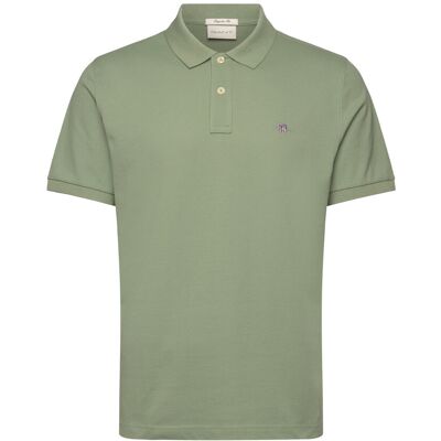 Gant Reg Shield Ss Pique Polo S KALAMATA GREEN S Gant Reg Shield Ss Pique Polo S KALAMATA GREEN S