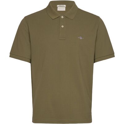 Gant Reg Shield Ss Pique Polo M MOSS GREEN M Gant Reg Shield Ss Pique Polo M MOSS GREEN M
