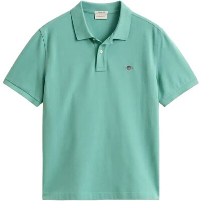 Gant Reg Shield Ss Pique Polo M MUTED TURQUOISE M Gant Reg Shield Ss Pique Polo M MUTED TURQUOISE M