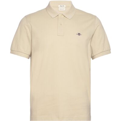 Gant Reg Shield Ss Pique Polo XXXL SILKY BEIGE XXXL Gant Reg Shield Ss Pique Polo XXXL SILKY BEIGE XXXL