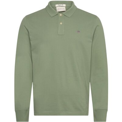 Gant Long Sleeve Polo Shirt XXXL KALAMATA GREEN XXXL Gant Long Sleeve Polo Shirt XXXL KALAMATA GREEN XXXL