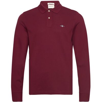 Gant Long Sleeve Polo Shirt S PLUMPED RED S Gant Long Sleeve Polo Shirt S PLUMPED RED S