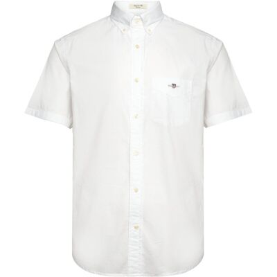 Gant Reg Classic Poplin Ss Shirt M WHITE M Gant Reg Classic Poplin Ss Shirt M WHITE M
