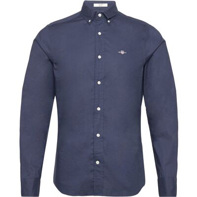Gant Slim Classic Poplin Shirt XXXXL MARINE XXXXL Gant Slim Classic Poplin Shirt XXXXL MARINE XXXXL
