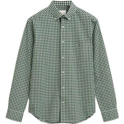 Gant Reg Classic Poplin Gingham Shirt M FOREST GREEN M Gant Reg Classic Poplin Gingham Shirt M FOREST GREEN M