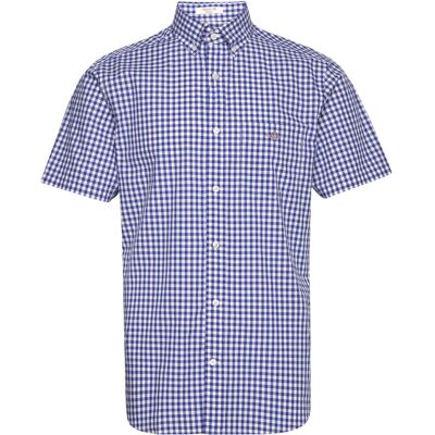 Gant Reg Poplin Gingham Ss Shirt M COLLEGE BLUE M Gant Reg Poplin Gingham Ss Shirt M COLLEGE BLUE M