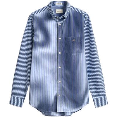 Gant Reg Classic Poplin Stripe Shirt XS COLLEGE BLUE XS Gant Reg Classic Poplin Stripe Shirt XS COLLEGE BLUE XS