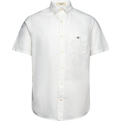 Gant Reg Classic Oxford Ss Shirt M WHITE M Gant Reg Classic Oxford Ss Shirt M WHITE M
