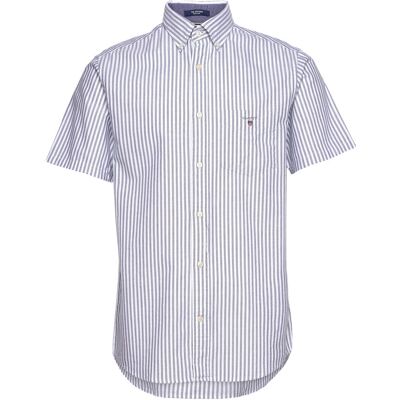 Gant Reg Oxf Stripe O.shield Ss Shirt M EVENING BLUE M Gant Reg Oxf Stripe O.shield Ss Shirt M EVENING BLUE M
