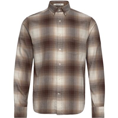 Gant Reg Ut Shadow Check Flannel Shirt XXL DESERT BROWN XXL Gant Reg Ut Shadow Check Flannel Shirt XXL DESERT BROWN XXL