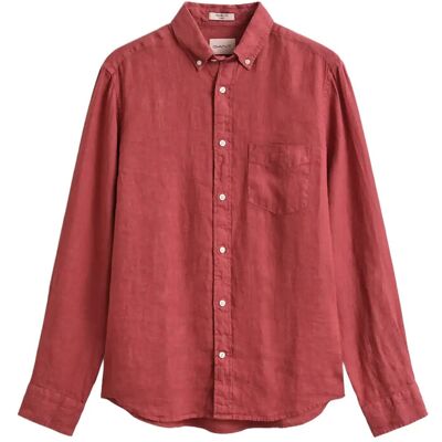 Gant Reg Gmnt Dyed Linen Shirt L DUSTY BRICK RED L Gant Reg Gmnt Dyed Linen Shirt L DUSTY BRICK RED L