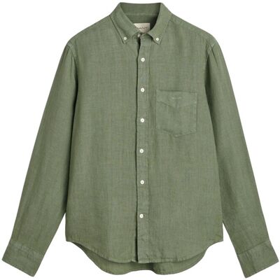 Gant Reg Gmnt Dyed Linen Shirt XXL KALAMATA GREEN XXL Gant Reg Gmnt Dyed Linen Shirt XXL KALAMATA GREEN XXL