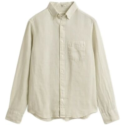 Gant Reg Gmnt Dyed Linen Shirt XXL SAND XXL Gant Reg Gmnt Dyed Linen Shirt XXL SAND XXL