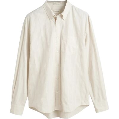 Gant Rel Texture Stripe Shirt M CREAM M Gant Rel Texture Stripe Shirt M CREAM M