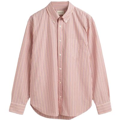 Gant Rel Heritage Poplin Stripe Shirt M BRICK RED M Gant Rel Heritage Poplin Stripe Shirt M BRICK RED M