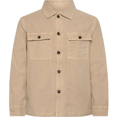 Gant Reg Cot/Linen Overshirt XL DRY SAND XL Gant Reg Cot/Linen Overshirt XL DRY SAND XL
