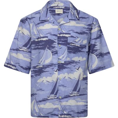 Gant Rel Sailing Print Ss Shirt L FRESH BLUE L Gant Rel Sailing Print Ss Shirt L FRESH BLUE L