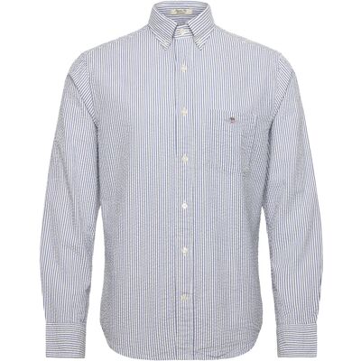 Gant Reg Seersucker Stripe Shirt XXXL RICH BLUE XXXL Gant Reg Seersucker Stripe Shirt XXXL RICH BLUE XXXL