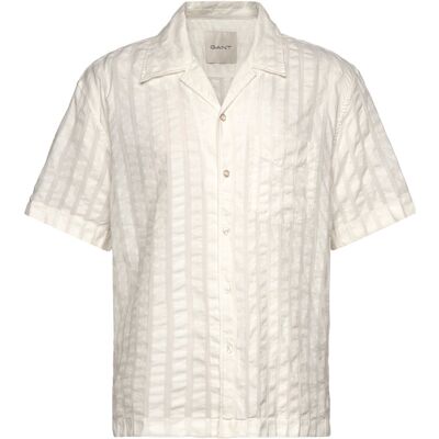Gant Rel Seersucker Resort Shirt M EGGSHELL M Gant Rel Seersucker Resort Shirt M EGGSHELL M