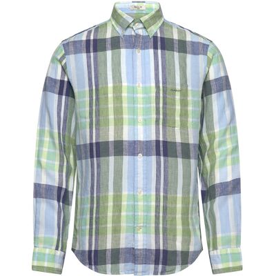 Gant Reg Linen Madras Shirt M KALAMATA GREEN M Gant Reg Linen Madras Shirt M KALAMATA GREEN M